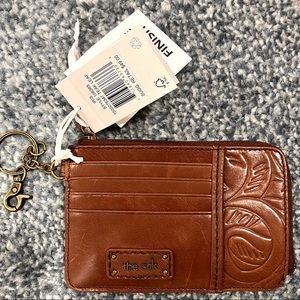 The Sak Iris Teak Card Holder NWT
